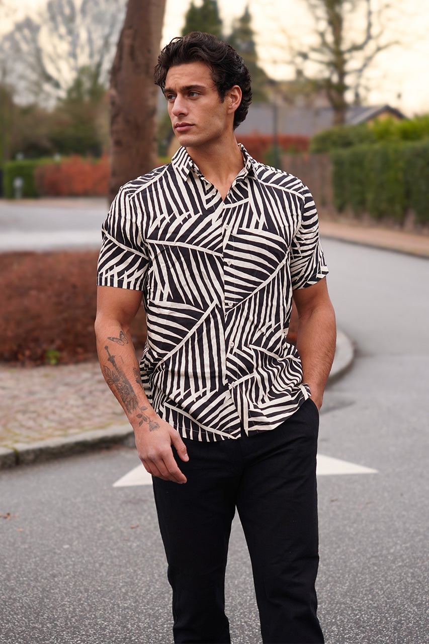 CHASE SHIRT - BLACK PALM - ariakaltun-ChaseShirt