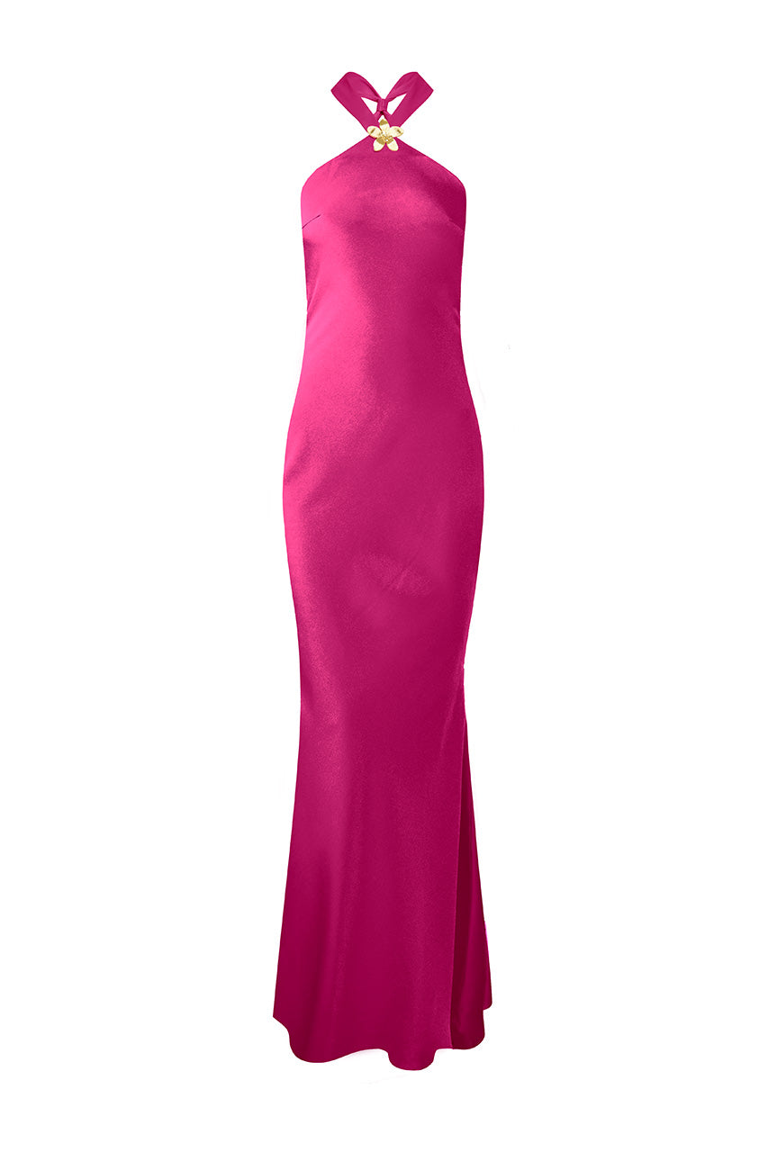 CHARA MAXI DRESS - MAGENTA - charamaxidressmagentarecolourghost