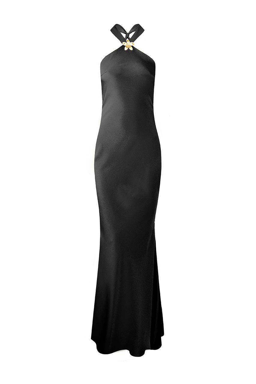 CHARA MAXI DRESS - BLACK - charamaxidressrecolourblackghost