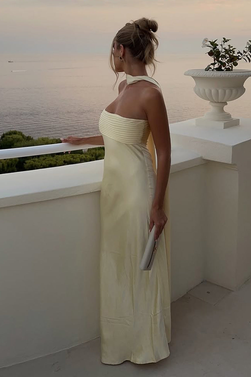 ELSA MAXI DRESS - LEMON - franziskanazarenus-ElsaMaxiDressLemon