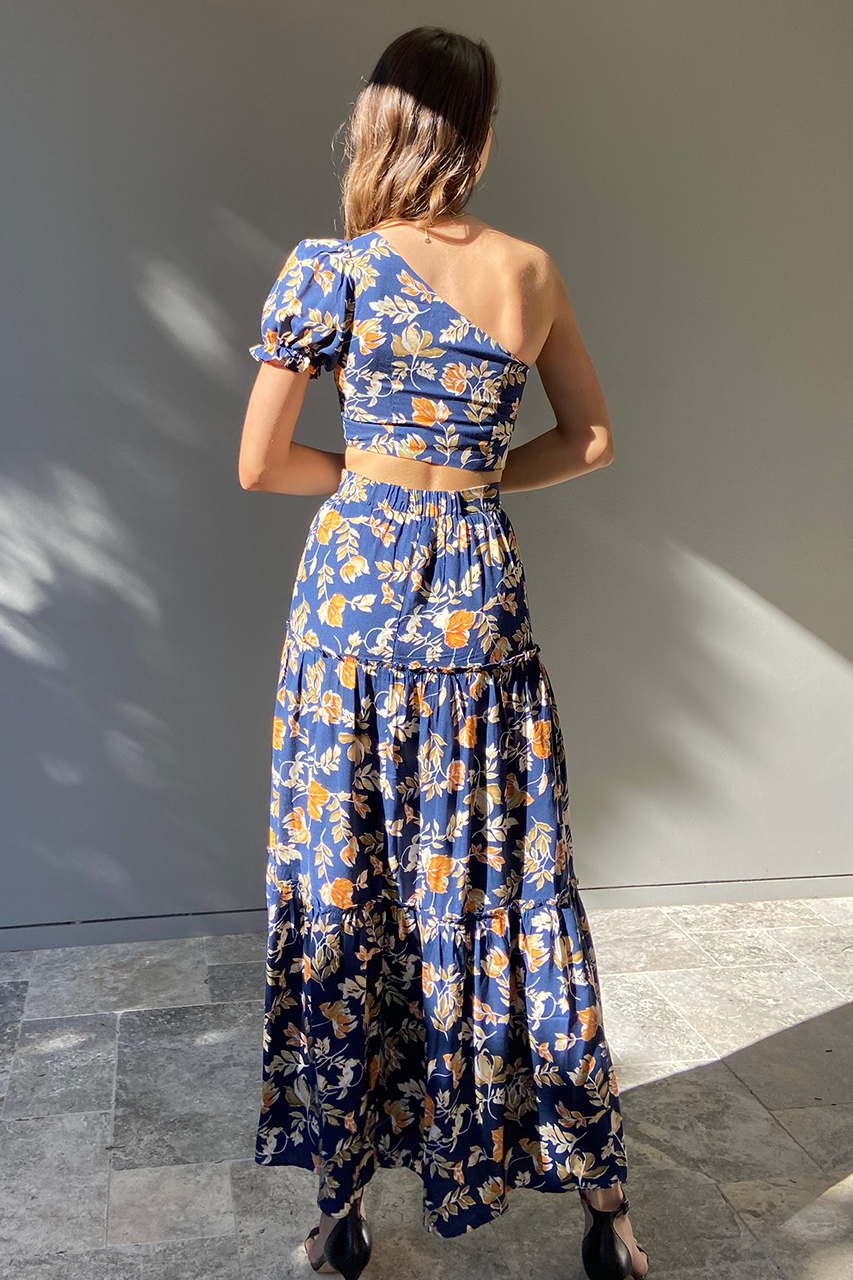 Elena One Shoulder Top - Navy Floral - hjvgTnHTKKFZKqz3GDhg_ELENA_TOP_AND_MAXISKIRT2